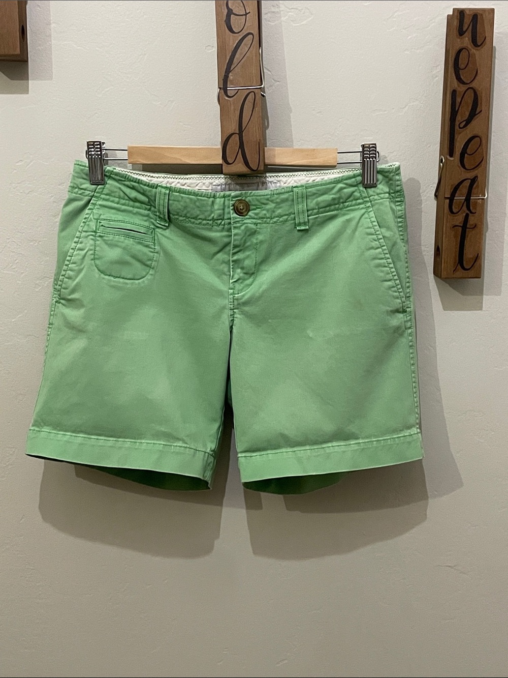 Old Navy Mint Green Chino Bermuda Shorts
